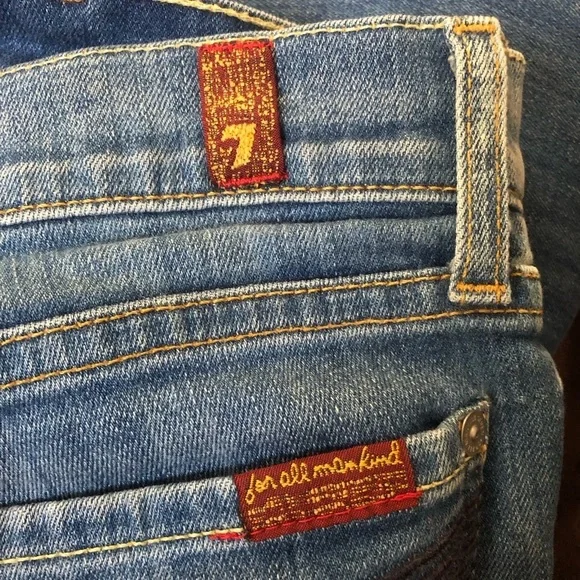 7 FOR ALL MANKIND Crop Dojo Jeans Size 31 - Picture 8 of 12